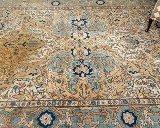 Antique Hand Woven Wool Carpet - 97" X 131" Or Approximately 8'x 11'