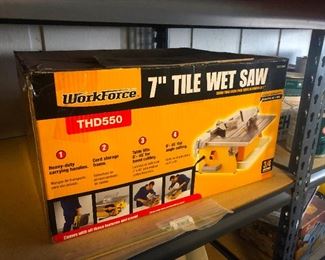 A wet saw is the only type of saw that I, a saw aficionado, don't have, but I am trying to think of a reason I need one, so act fast.