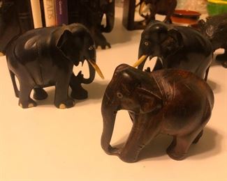small herd of elephants