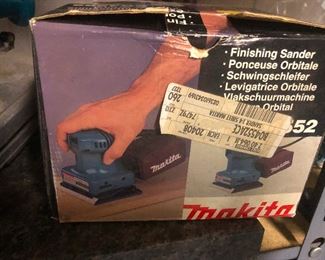 hand-held finishing sander, but something tells me no one was ever finished sanding.