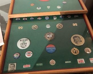 Vintage political pins