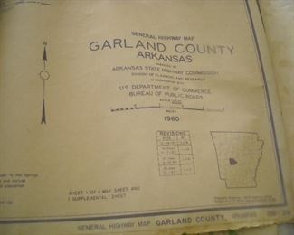 Nice assortment of mid century topographic maps and documents