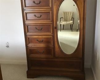 Part of bedroom set tallboy