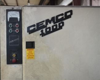 Cemco 1000 wide belt sander