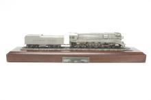 "Coast Daylight" And "Hiawatha" Scale Pewter Model Trains with Papers