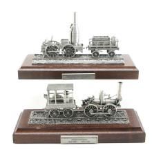 "Dewitt Clinton" And "Best Friends Of Charleston" Pewter Model Trains