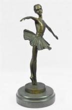 Little Girl Ballerina Bronze Sculpture