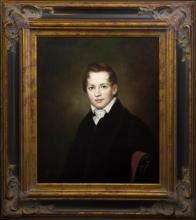 Original English School Portrait Oil Painting Entitled "Portrait of a Scholar"