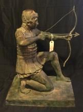 Ancient Greek Warrior Sculpture Bronze of Herakles
