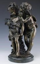 Bronze Sculpture After Auguste Moreau's The Suggestion