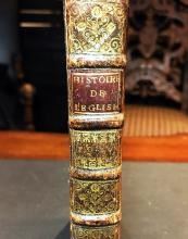 Rare 17th c. Edition of “Histoire De L’eglise” [History of the Church] by Theodoret, 168, Leather Antique Book Church Christian