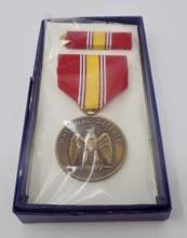 Vintage National Defense Medal and Ribbon - US Military Medal