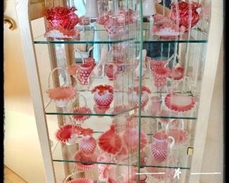 Pink hobnail Fenton Glass 