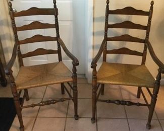 2 Woven Seat Armchairs https://ctbids.com/#!/description/share/273041