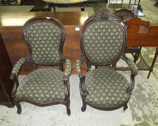 Matching Victorian chairs