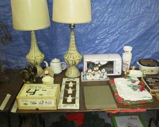 Lamps and household items