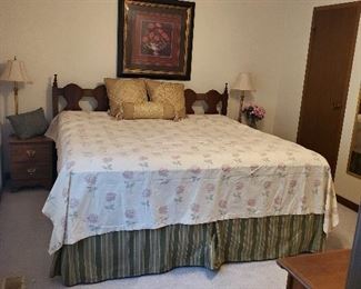 King size bed with headboard, Pillowtop mattress, Med. Soft, Happy to presell at $250 for all of it