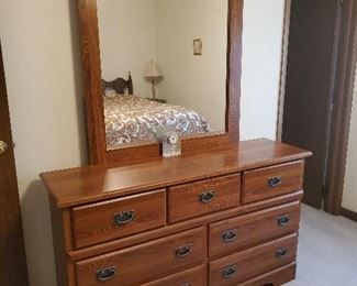 Dresser with mirror