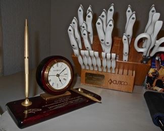 Cuco Knife Set with Plaque...to Cornell and Betty Green