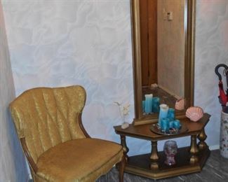 Elegant Entry Table & Mirror