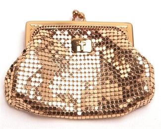 Vintage gold mesh coin purse
