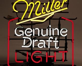 Vintage Miller Genuine Draft Light neon sgn