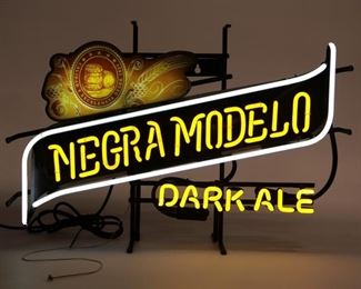 Rare Vintage Modelo Negro Dark Ale neon sign 