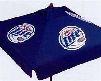 Miller Lite 7' umbrellas (4) new in box (1) used