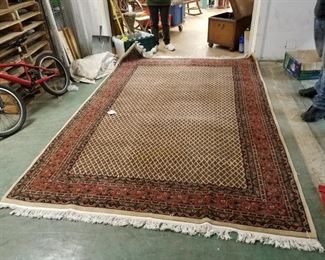 Vintage 129" x 76.6" persian rug (retail $5000)