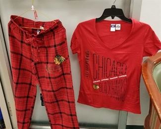 Brand New Chicago Blackhawks ladies PJs new with tags size small 2 available