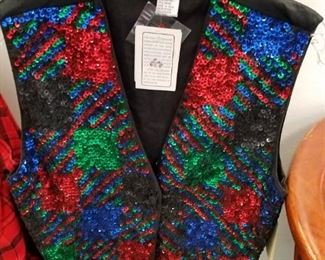Connie Sellecca sequin vest new with tag