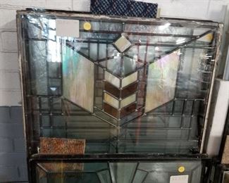 Assorted double pane low E stain & leaded glass inserts