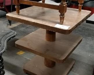 3 tier wooden display table