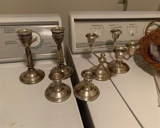 Sterling silver candle sticks
