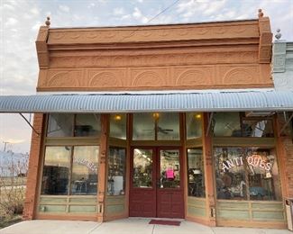 The sale is located in this historic 1890's building located downtown Rice, TX.  It served many decades as the  Fortson Hardware Store.   