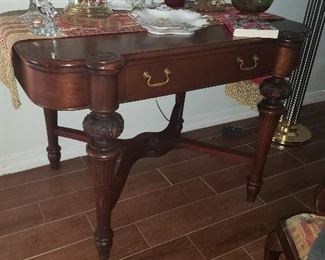 Victorian Parlor Table with Drawer