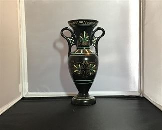 Ebony Hand Painted Vase