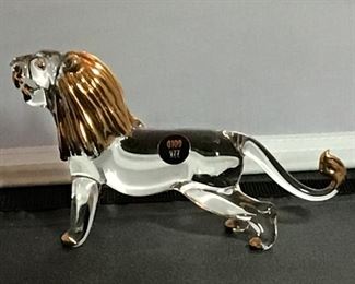 Blown Glass with 24kt gold accent paint