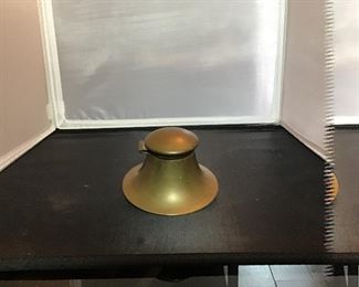 Brass Inkwell