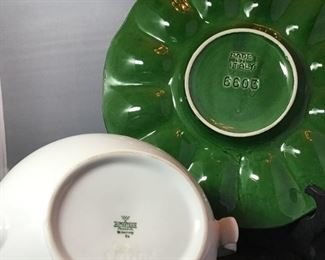Tea Pot, Egg Plate Bottom