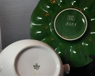 Tea Pot, Egg Plate Bottom