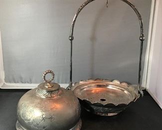 Silver Plate Butter Keeper