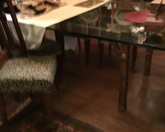 Glass Top Dining Table