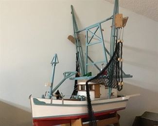 Hand Made Biloxi Schooner with Nets