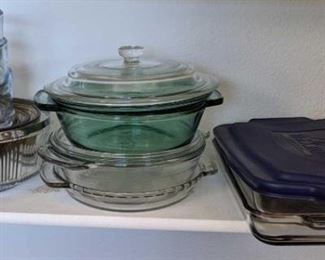 	Pyrex and Glass Bowls and Casserole/Baking Dishes