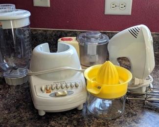 	Blender, Juicer, Hand Mixer, Mini Food Processor