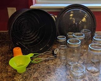	Canning Jars and Canning pot with Rack