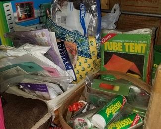 Camping Supplies/Needlepoint Supplies
