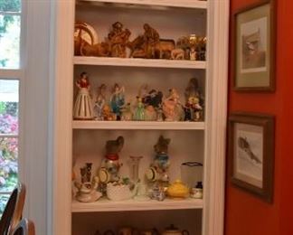 Overview Vintage Books, Covered Dishes, Figurines, Nativity, Tea Pots, C &S, More