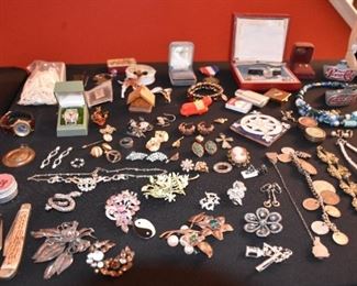 Watches, Bracelets, Jewelry, Pins, Earring, Pocket Knives, Lighters, Pins, Broaches, Rings, Pepsi Coke Openers